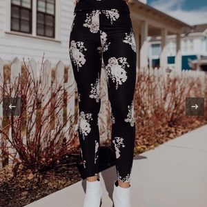 Floral leggings